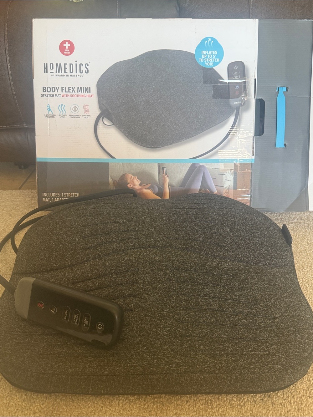 HoMedics Neck & Shoulder BodyFlex Mini Stretching Pad with Heat